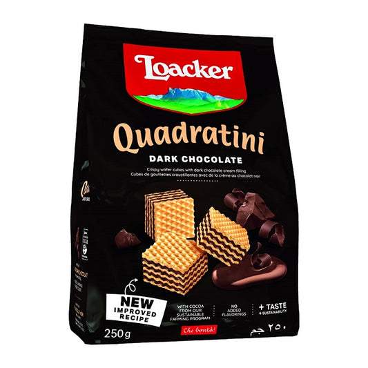 Loacker Quadratini Dark Chocolate 250g Imported