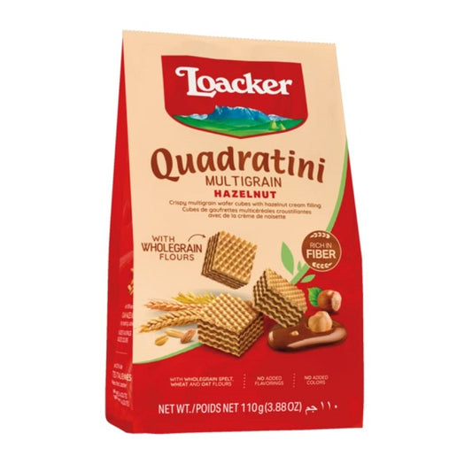 Loacker Quadratini Multigrain Hazelnut 110g