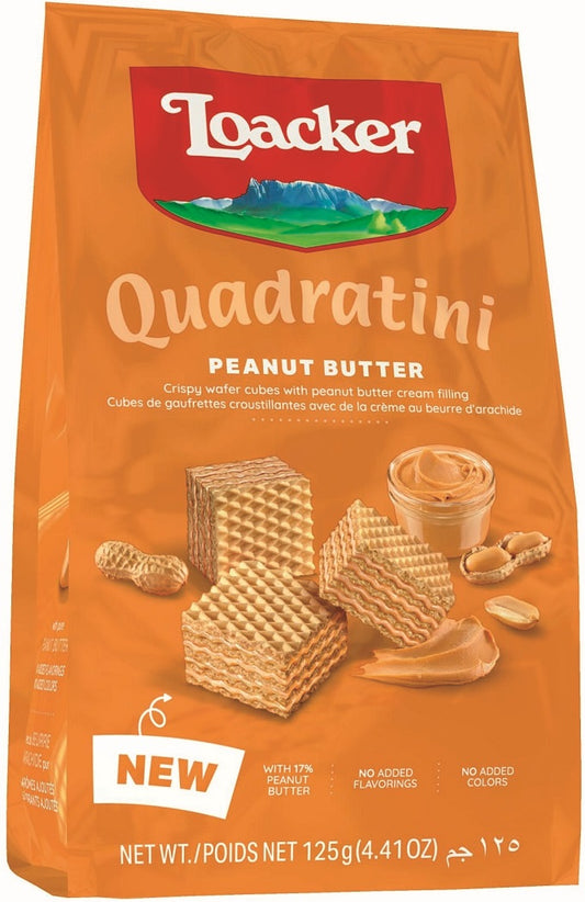 Loacker Quadratini Peanut Butter 125gm