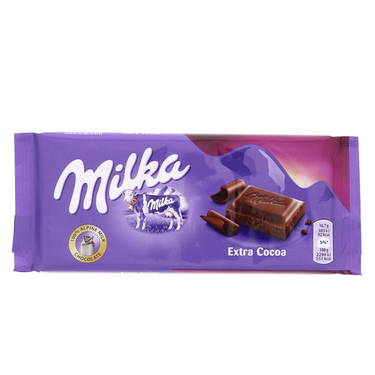 Milka Extra cacao 100g Imported