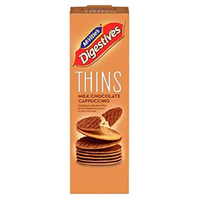 McVities Digestive Thin Milk Chocolate Cappuccino, 180g