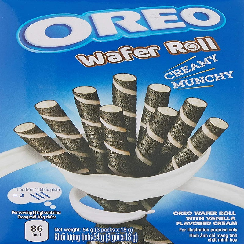 Oreo Vanilla Wafer Roll 54g