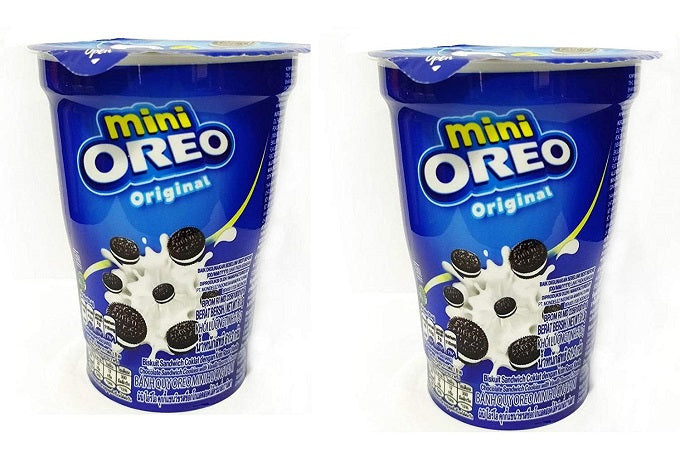 Oreo Mini Original Cream Biscuit 61.3g Cup (Pack of 2)