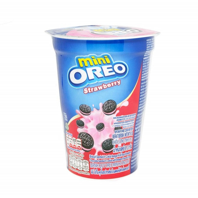 Oreo Mini Strawberry Cream Biscuit Cup 61g Imported