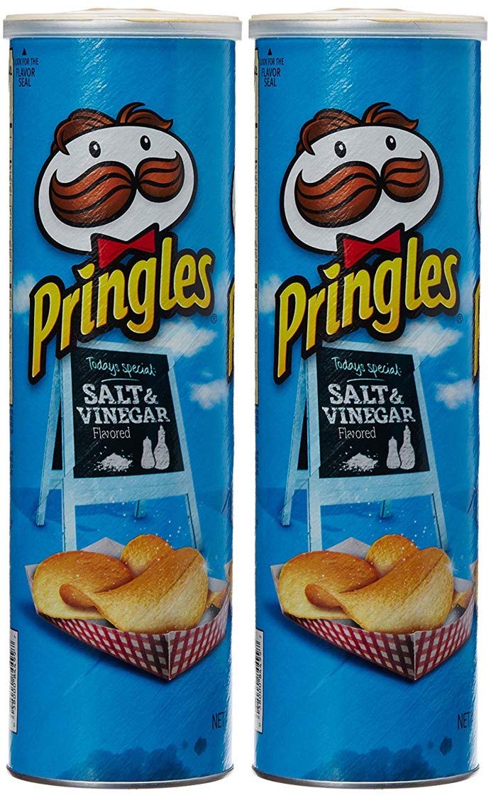 Pringles Salt & Vinegar Chips Pack of 2