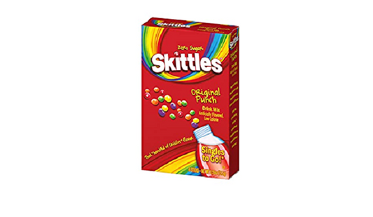 Skittles Original Punch Drink Mix 6 Sticks