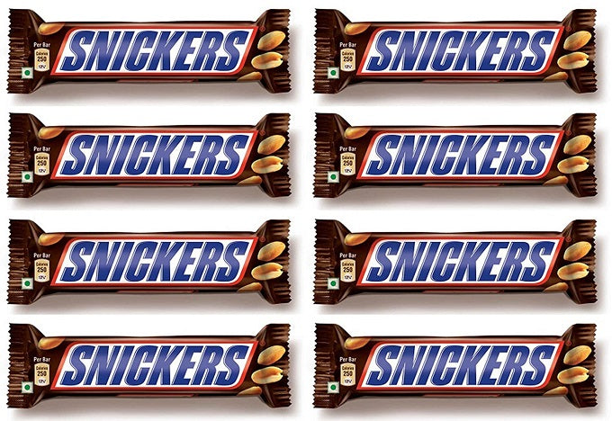 Snickers Chocolate Bar 50gm -Pack of 8