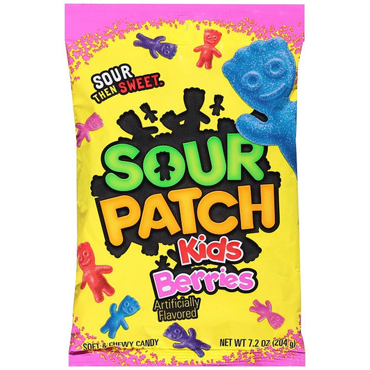 Sour Patch Kids Berries Soft & Chewy Candy 204gm