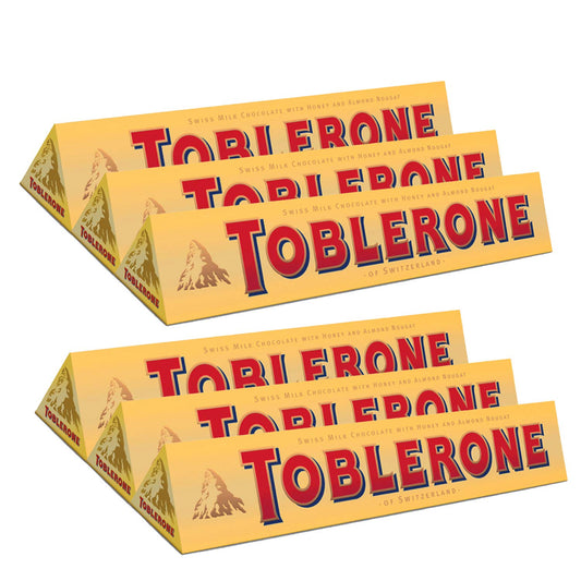 Toblerone Milk Chocolate 6 Pack, 6 x 100g