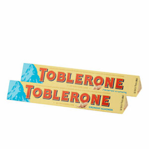 Toblerone Crunchy Almond Chocolate Pack of 2 X 100g