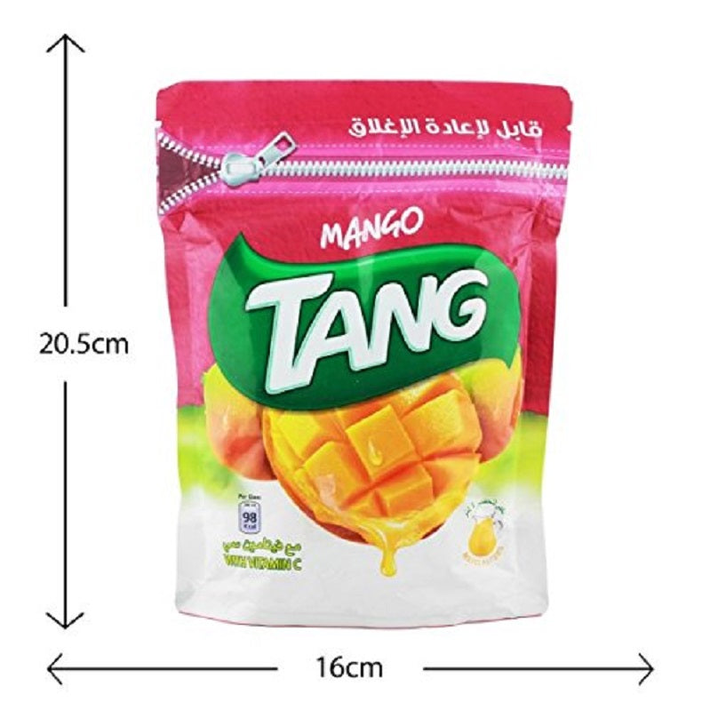 Tang Mango Drink Powder Resealable Pouch 500g Imported