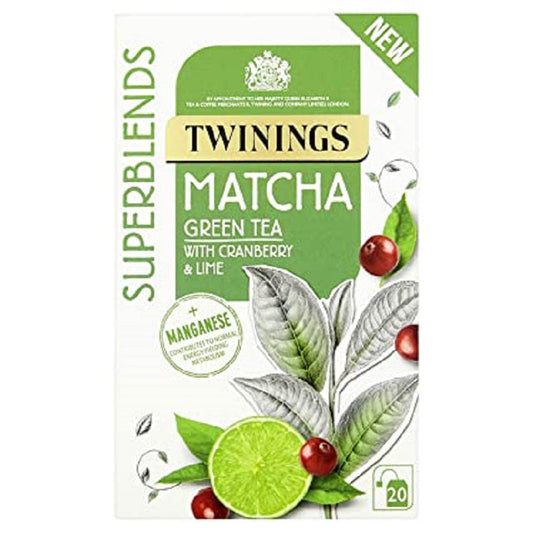 Twinings Matcha Green Tea with Cranberry & Lime 20 Tea Bags