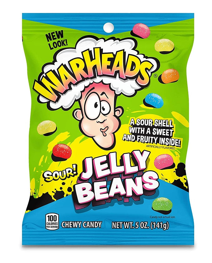 Warheads Sour Jelly Beans 141gm