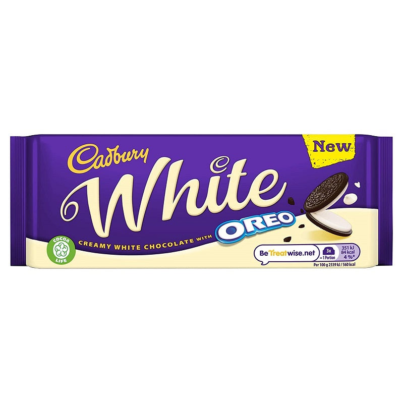 Cadbury Oreo White Chocolate Bar Imported 120g