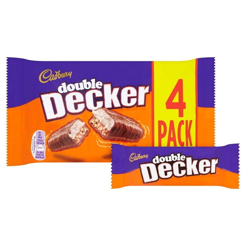 Cadbury Double Decker Milk Chocolate 160gm Pack of 4 Packet