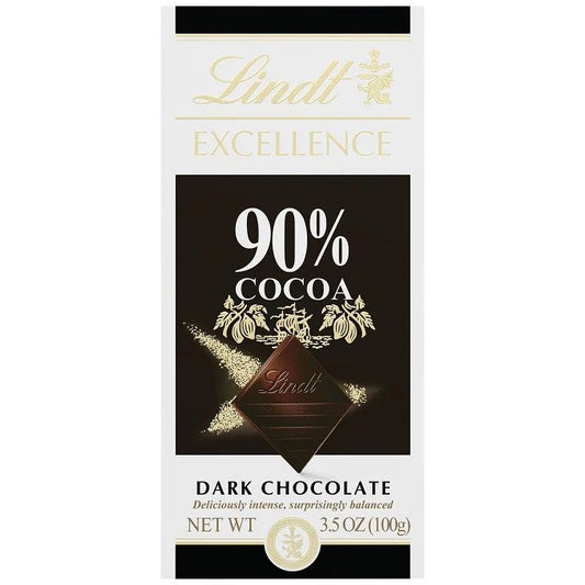 Lindt Excellence 90% Cocoa Dark Chocolate 100g