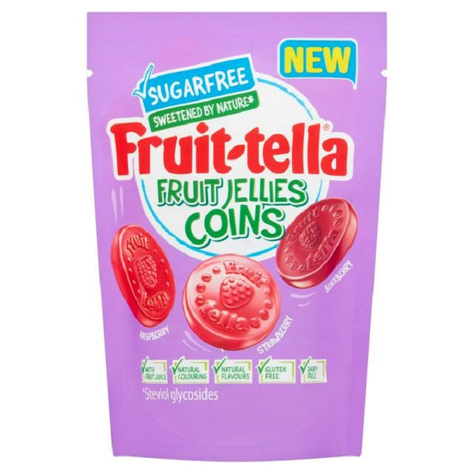 Fruit-tella Sugar Free Fruit Jellies Coins 100gm