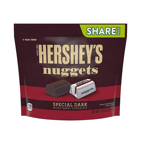 Hersheys Nuggets Special Dark - Mildly Sweet Chocolate, 289gm