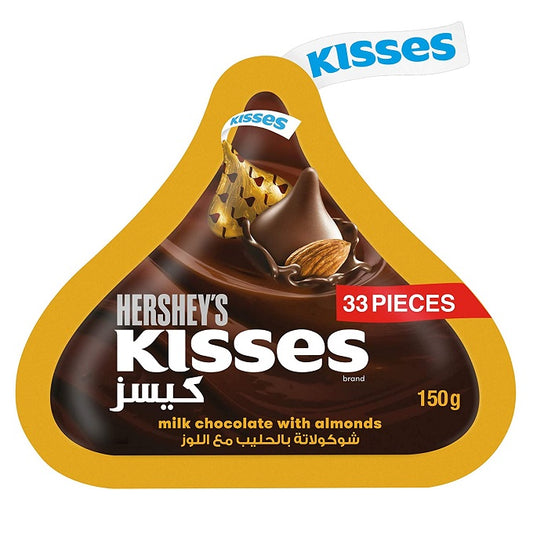 Hershey's Kisses Milk Chocolate with Almonds 150g