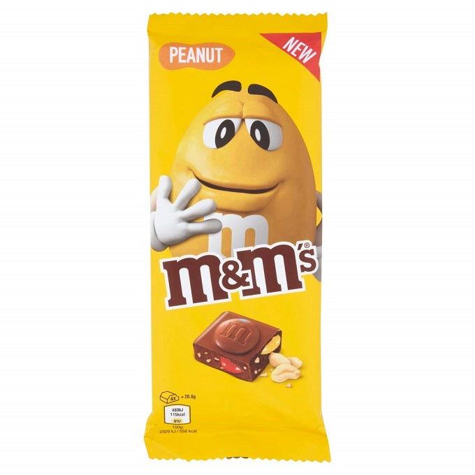 M&M's Peanut Milk Chocolate Bar 165gm