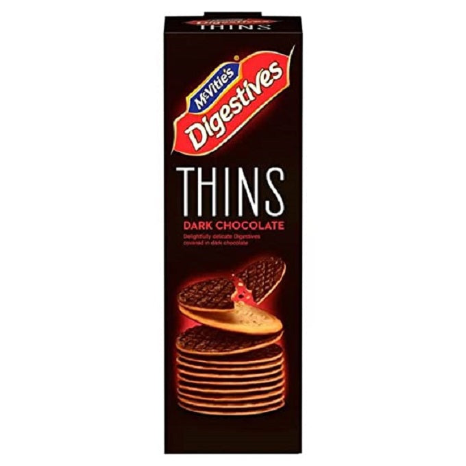 McVities Digestive Thins Dark Chocolate, 180gm