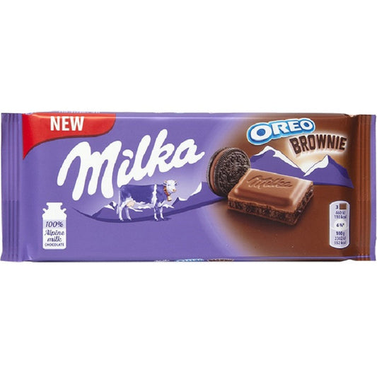 Milka Oreo Brownie Chocolate 100g Imported