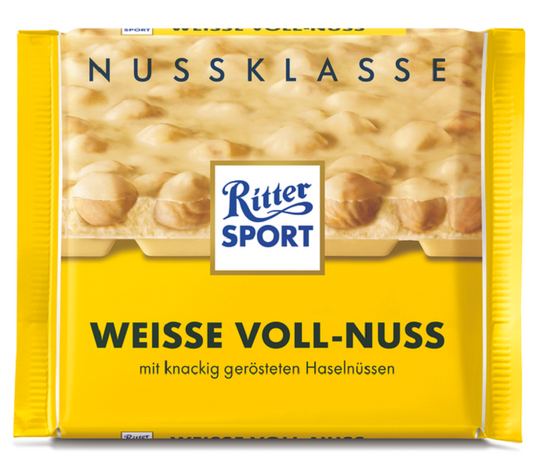 Ritter Sport White Chocolate Whole Hazelnuts 100gm