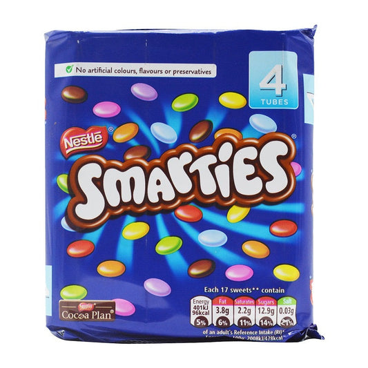 Nestle Smarties 4 Tube Pouch 152g