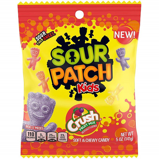 Sour Patch Kids Crush Fruit Mix Candy 141g (Imported)