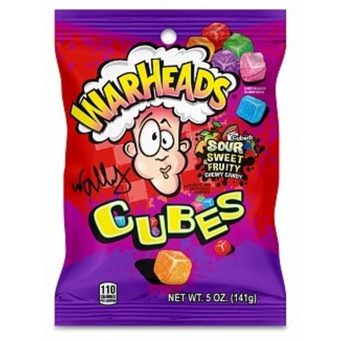 Warheads Sour Chewy Cubes 141gm (Imported)